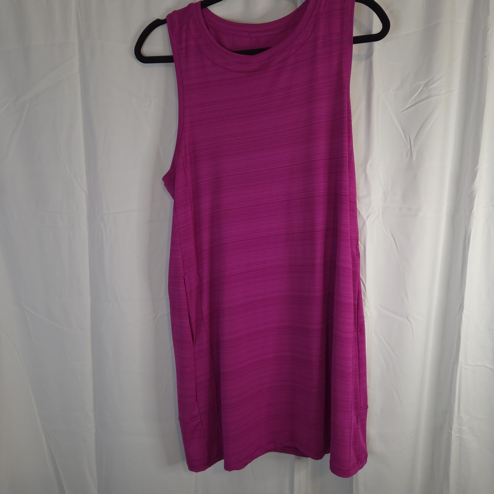 Athleta Women's Fuchsia Athleisure Mini Dress With Pockets Size M